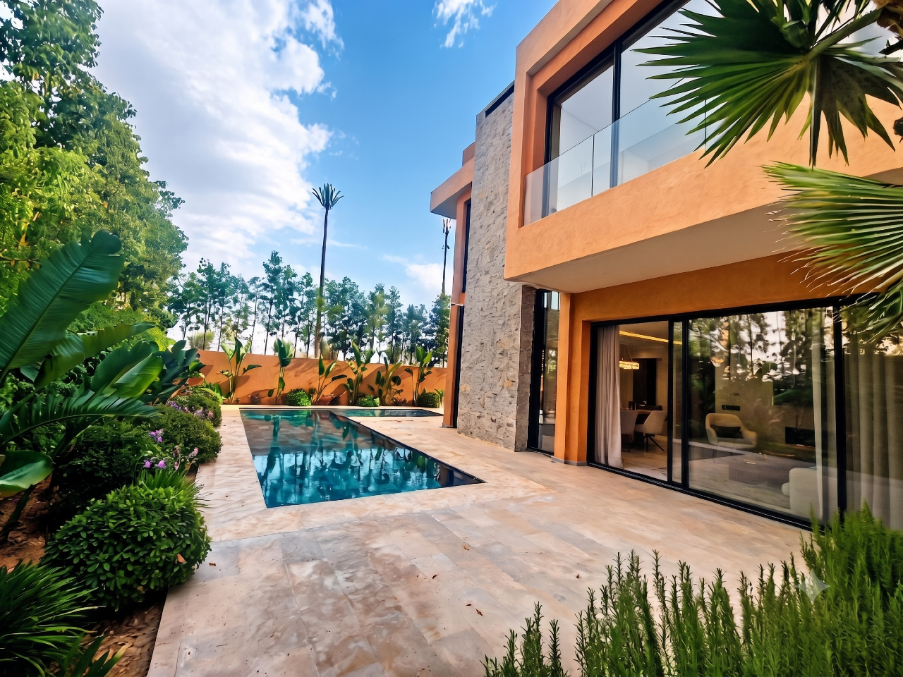 Villa de Prestige en LLD avec ascenseur – Secteur Golfs & École Américaine, Marrakech